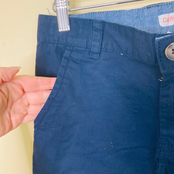 Cat & Jack Boys Shorts 10 Husky Flat-Front Adjustable Waist Blue New Target - Picture 6 of 7